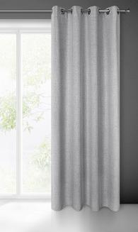 Zasłona gotowa na przelotkach LINDA 140x250 Eurofirany stalowy