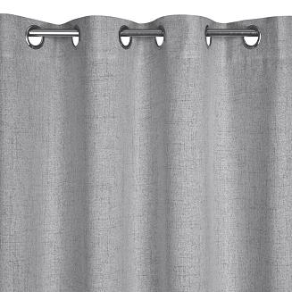 Zasłona gotowa na przelotkach LINDA 140x250 Eurofirany stalowy