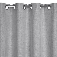 Zasłona gotowa na przelotkach LINDA 140x250 Eurofirany stalowy