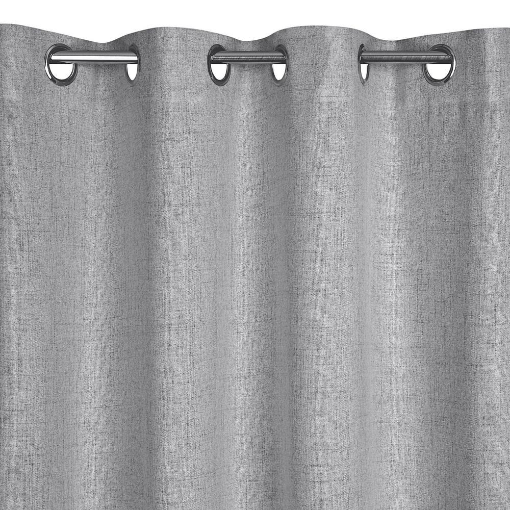 Zasłona gotowa na przelotkach LINDA 140x250 Eurofirany stalowy