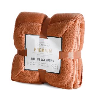 Koc narzuta TEDY 200x220 Eurofirany ceglasty