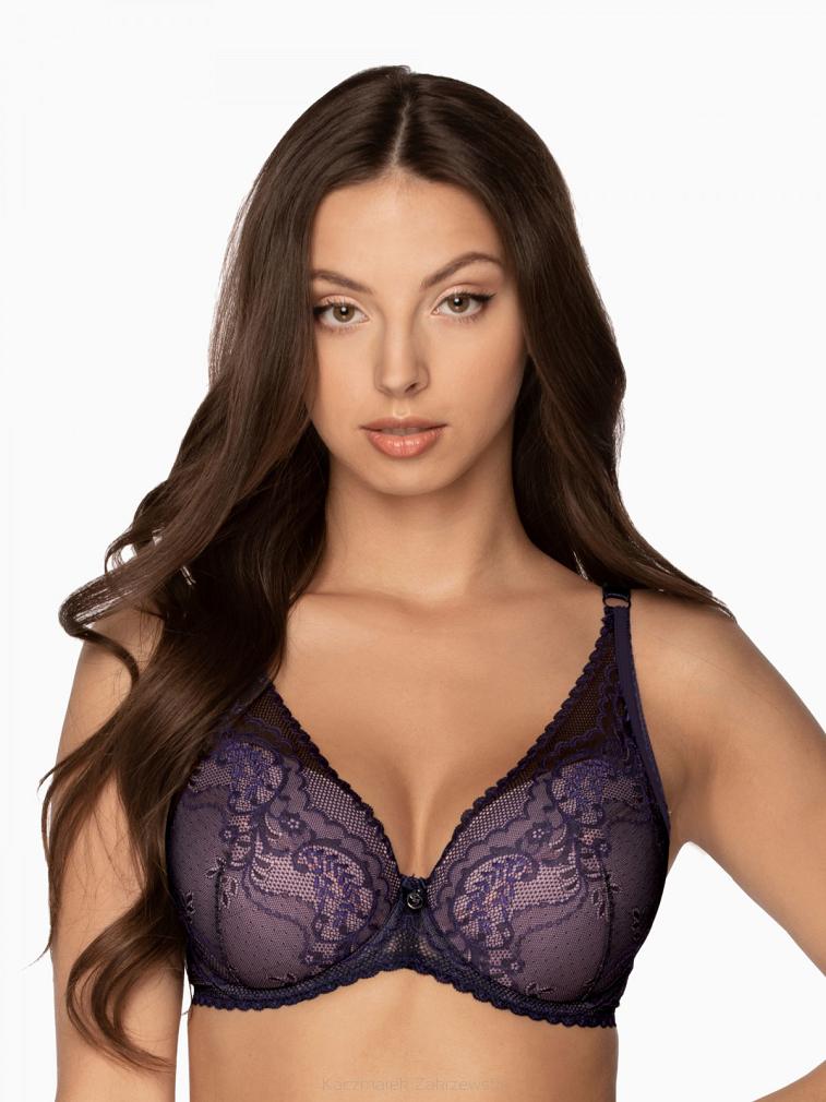 Biustonosz GAIA Push Up Irene 1183 granatowy