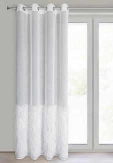 Firana gotowa na przelotkach MARGARET2 140x250 Eurofirany biały