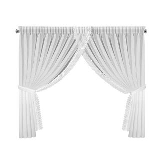 Firana gotowa na taśmie HESTIA 400x160 Eurofirany biały