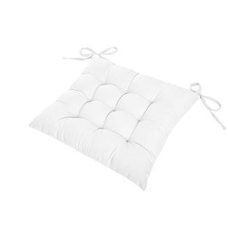 Poduszka siedzisko na krzesło GAIA 40x40 ogrodowa biała