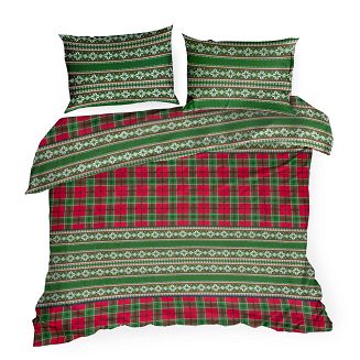 Komplet pościeli świąteczny POS 160x200 Eurofirany zielony