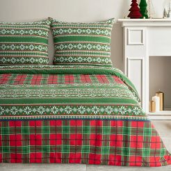 Komplet pościeli świąteczny POS 160x200 Eurofirany zielony