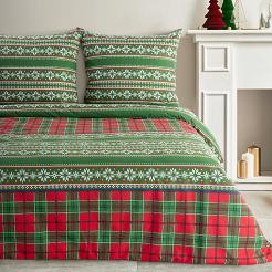 Komplet pościeli świąteczny POS 160x200 Eurofirany zielony