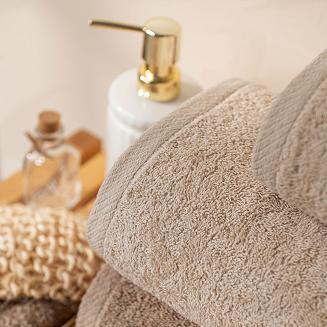 Ręcznik bawełniany gładki HARRY 50x90 jasnobeżowy