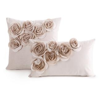 Poszewka dekoracyjna FLORES 30x50 Eurofirany pudrowy