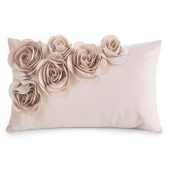 Poszewka dekoracyjna FLORES 30x50 Eurofirany pudrowy