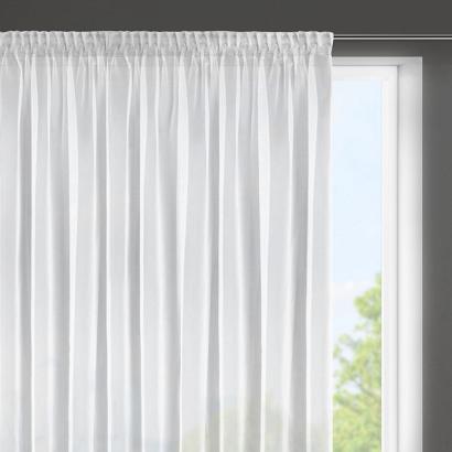 Firana gotowa na taśmie ESEL 350x150 Eurofirany biała