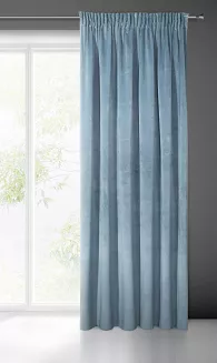Zasłona gotowa na taśmie VILLA 140x270 Eurofirany niebieski