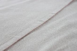 Prześcieradło flanelowe bez gumki 140x200 jasno beżowe