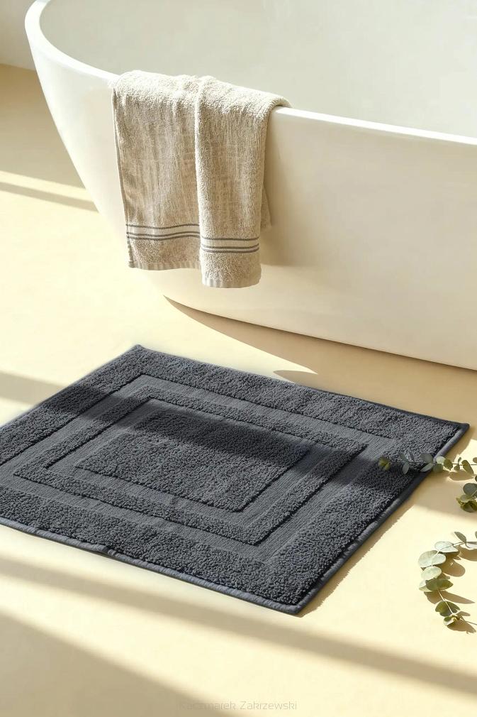 Dywanik łazienkowy bawełniany Ravo 50x70 grafitowy
