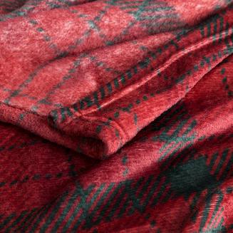 Koc narzuta KRATA1 150x200 Eurofirany czerwony