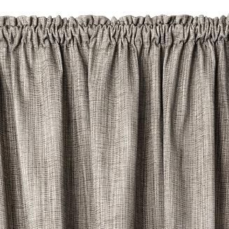 Zasłona gotowa na taśmie MUSCAT 140x270 Eurofirany szarobeżowy ciemny