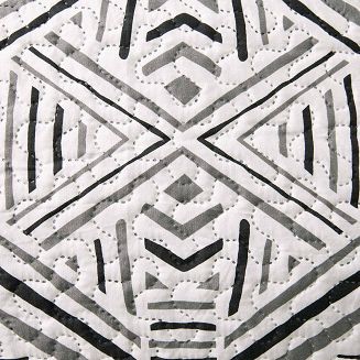 Narzuta dekoracyjna Tarik 200x220 Darymex czarno biała w ozdobne romby
