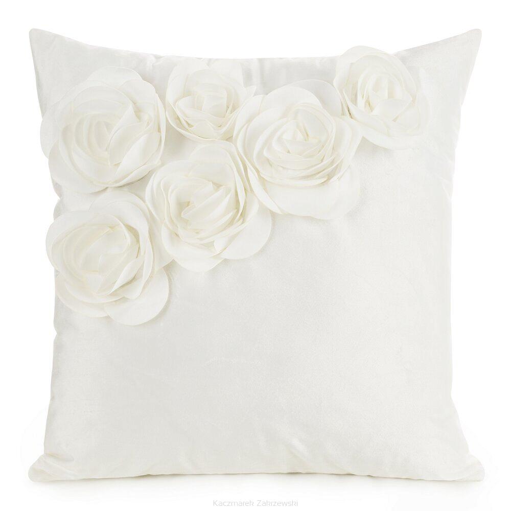 Poszewka dekoracyjna FLORES 45x45 Eurofirany kremowy