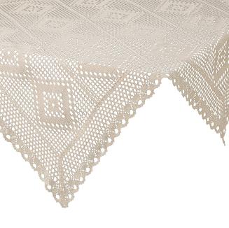 Obrus dekoracyjny OLIVIA 85x85 Eurofirany jasnobeżowy