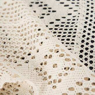 Obrus dekoracyjny OLIVIA 85x85 Eurofirany jasnobeżowy