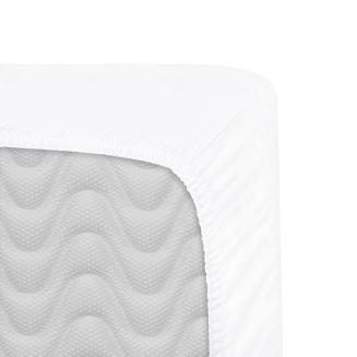 Prześcieradło satyna bawełniana z gumką 90x200 Darymex białe