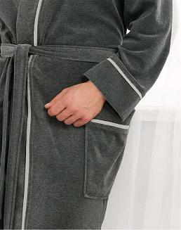 Szlafrok męski LUNA kod 852 grafitowy