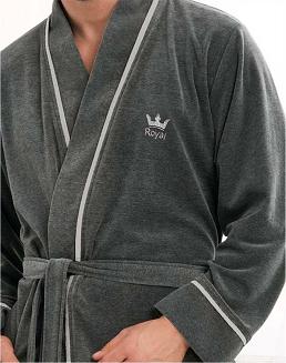 Szlafrok męski LUNA kod 852 grafitowy