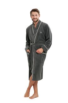 Szlafrok męski LUNA kod 852 grafitowy