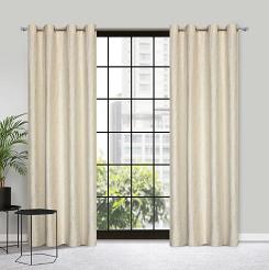 Zasłona gotowa na przelotkach MARSALA 140x250 Eurofirany kremowy/szampański