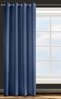 Zasłona gotowa na przelotkach ADORE 140x250 Design91 granatowy
