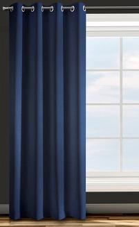 Zasłona gotowa na przelotkach ADORE 140x250 Design91 granatowy
