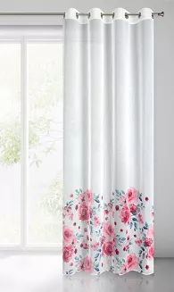 Zasłona gotowa na przelotkach CARLA 140x250 Eurofirany biały