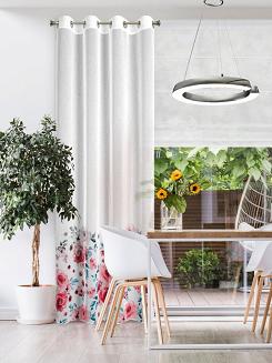 Zasłona gotowa na przelotkach CARLA 140x250 Eurofirany biały