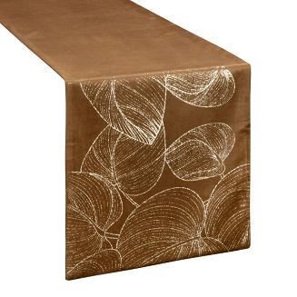 Obrus dekoracyjny BLINK 35x140 Eurofirany brązowy