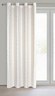 Zasłona gotowa na przelotkach SEMI 140x250 Eurofirany biały