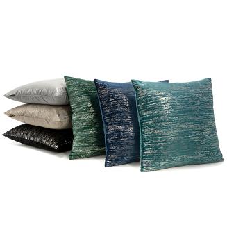 Poszewka dekoracyjna BLINK 45x45 Eurofirany czarny/srebrny