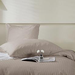 Poszewka z adamaszku satyna bawełniana 70x80 taupe