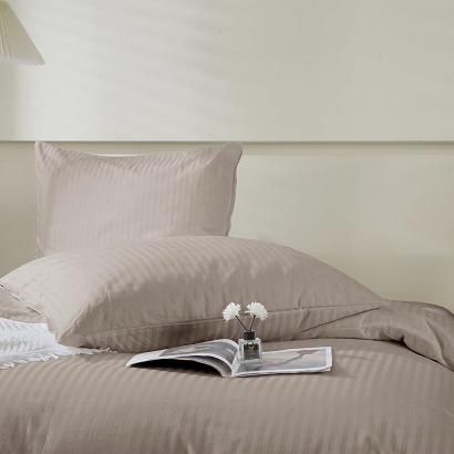 Poszewka z adamaszku satyna bawełniana 70x80 taupe