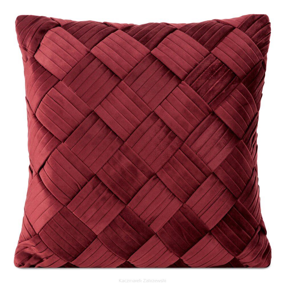 Poszewka dekoracyjna SONIA 45x45 Eurofirany bordowy