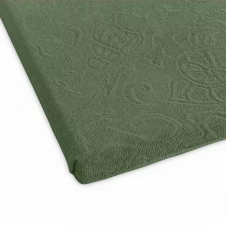 Prześcieradło frotte bez gumki Tulipan 175x220 ZWOLTEX zielone GRUBE
