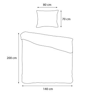 Pościel bawełniana 71493/1 140x200+1posz.70x80 COTTONLOVE