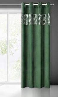 Zasłona gotowa na przelotkach MARGOT 140x250 Eurofirany c.zielony