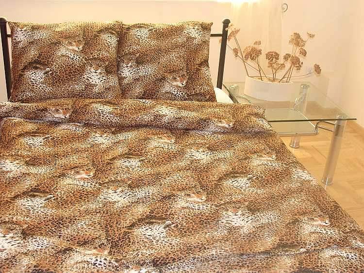 Pościel z kory 200x220 wzór panterka