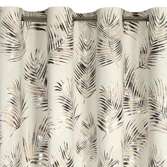 Zasłona gotowa na przelotkach GLORIA2 140x250 Eurofirany kremowy