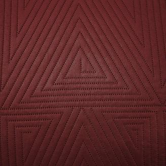 Narzuta dekoracyjna na fotel TRIO 75x150 pikowana bordowa