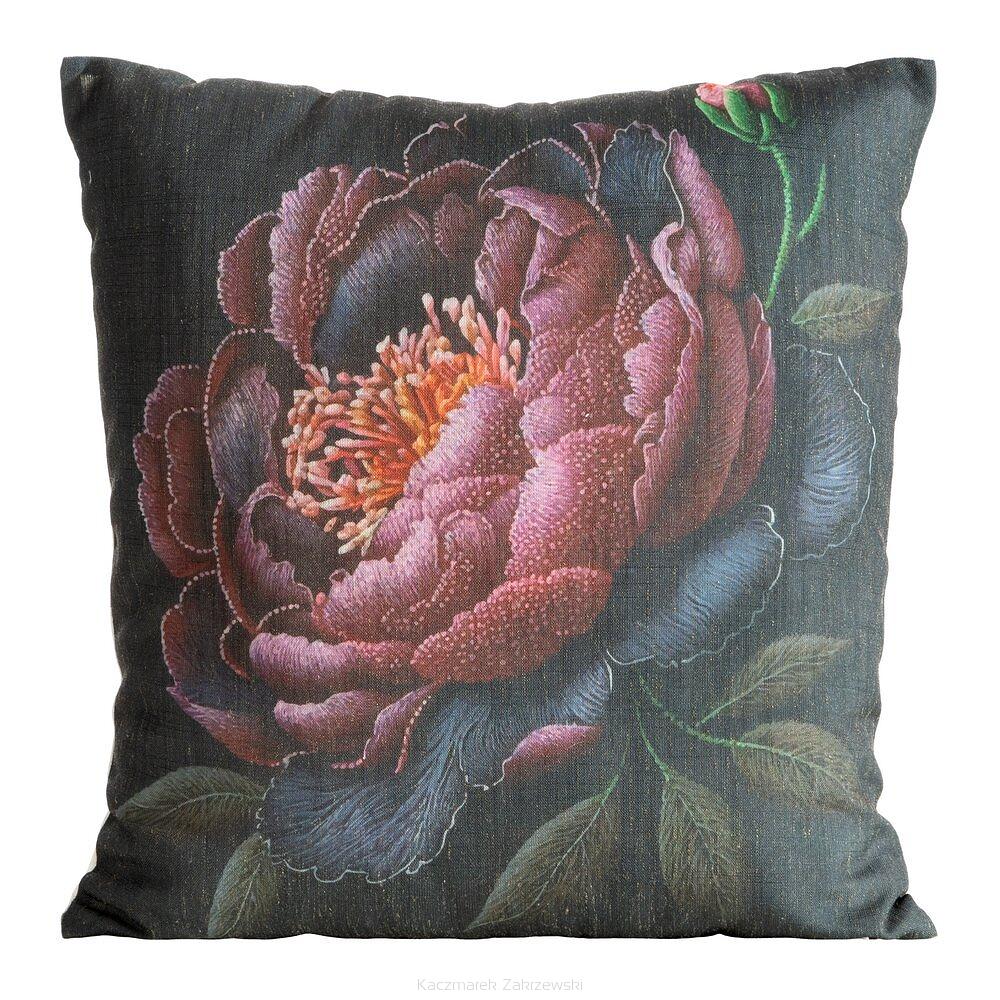 Poszewka dekoracyjna LEN 45x45 Eurofirany czarny