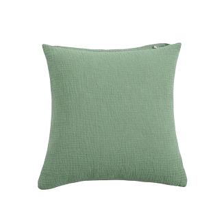 Poszewka bawełniana muślinowa 40x40 oliwkowa