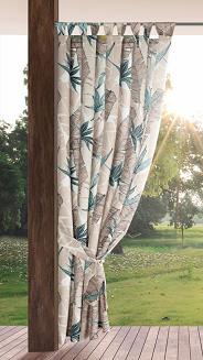 Zasłona gotowa na szelkach GARDEN 155x220 Eurofirany beżowy