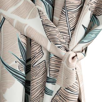 Zasłona gotowa na szelkach GARDEN 155x220 Eurofirany beżowy